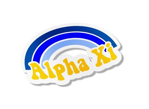 Alpha Xi Delta Rainbow Decals Greek Gear