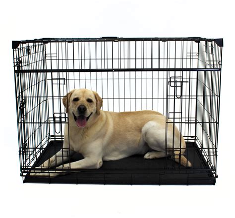 Lucky Dog Sliding Double Door Dog Crate X Large 48l