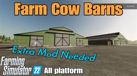 Farm Cow Barns Fs Mod For All Platforms Youtube