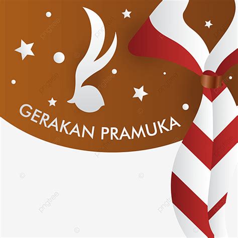 Gerakan Pramuka Indonesia 3d Banner Realista Png Png Gerakan Pramuka