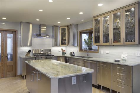 Stainless Steel Kitchen Cabinets Concept Minimalist