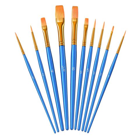 Buy Paint Brush Set Heartybay 10pcs Paint Brushes For Acrylic Painting