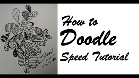 How To Draw Doodle Art For Beginners Easy And Simple Doodling Speed