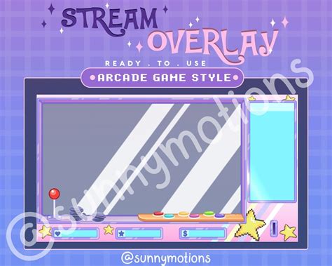 3x Animated Twitch Cute Pink Arcade Crane Machine Overlay Etsy