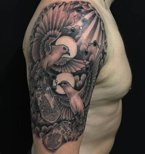 100+ Peace Dove Tattoos For Guys (2020) Realistic Designs