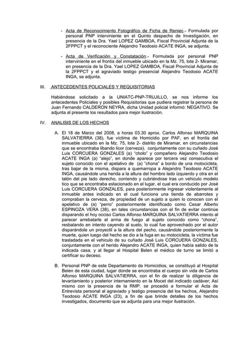 Informe Caso Homicidio Pdf