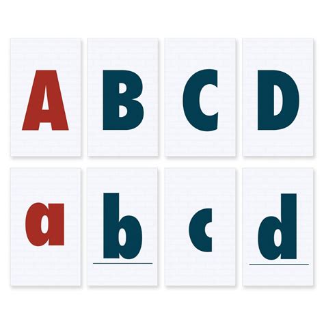 Alphabet Flashcards Uppercase And Lowercase Instant D