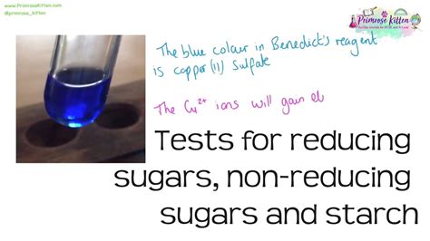 Benedicts Test For Reducing Sugars Non Reducing Sugars And Starch