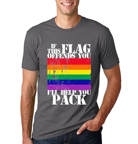 If This Flag Offends You Rainbow Design S Lgbt Pride Tee Graphic T