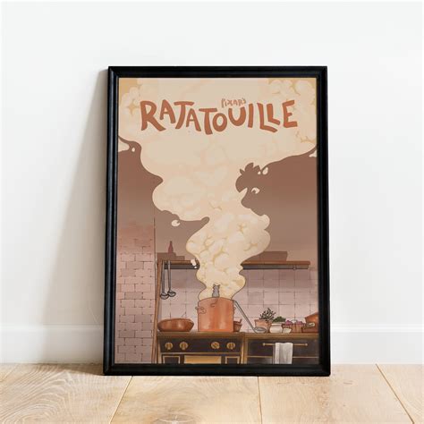 Disney Funny Cartoon Movie Poster Ratatouille Treats Animated Prints Movie Inspired Art Canvas