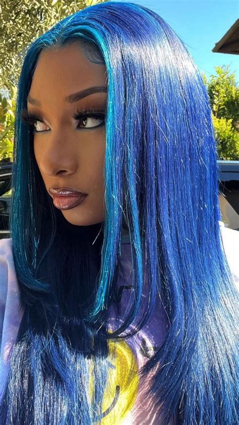 Pin By Elijahwrld On Megan In 2022 Purple Hair Black Girl Blue Hair
