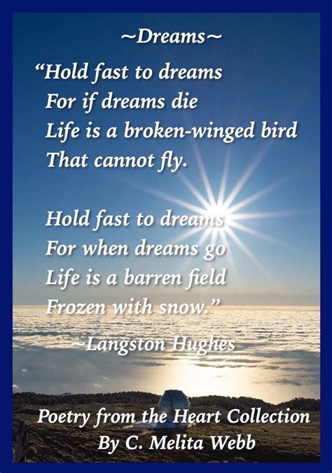 Dreams By ~langston Hughes 😊 🌺 💕 Poetry Poem A Day Langston Hughes