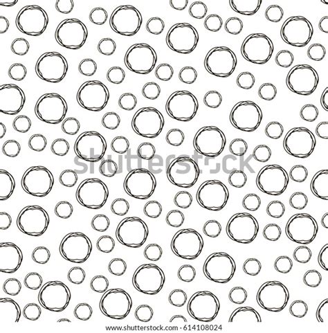 Vector Pattern Black White Circle Stock Vector Royalty Free 614108024