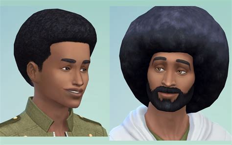 My Sims 4 Blog Afros For Men By Sydria