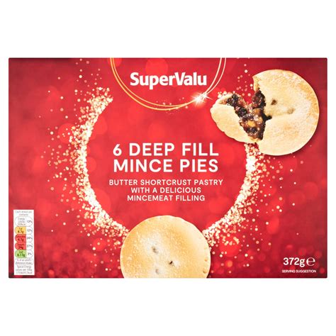 Supervalu Deep Fill Mince Pies 6 Pack 372 G