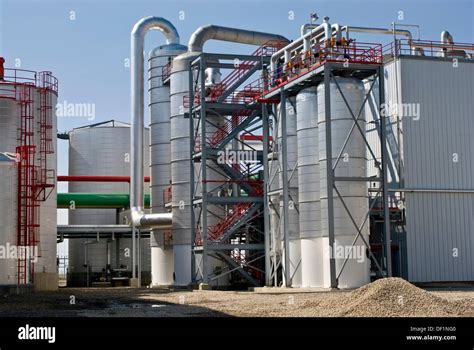 Ethanol Plant Distillation Process Equipment Showing Beer Column Stock