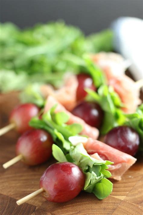 The cured ham delicacy has been a beloved italian way to eat meat since as far back as. Grape & Prosciutto Skewers | FaveSouthernRecipes.com