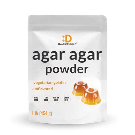 Unflavored Agar Agar Powder 1 Pound Deal Supplement
