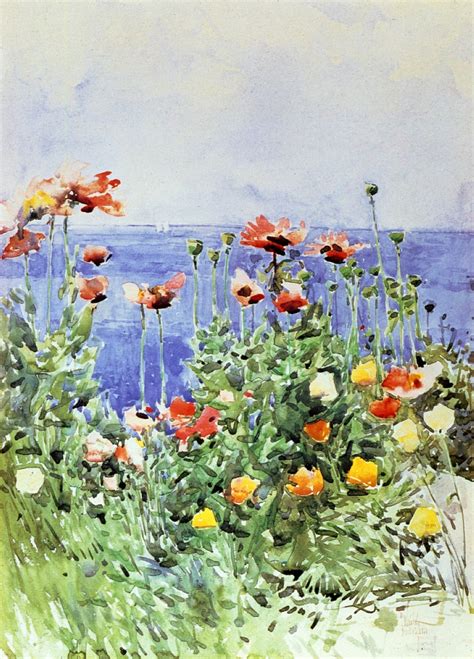 Poppies Isles Of Shoals 02 1891 Childe Hassam