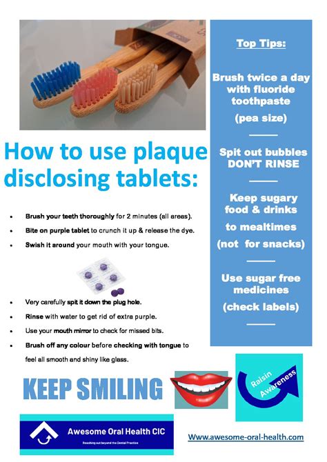 How To Use Plaque Disclosing Tablets Awesome Oral Health