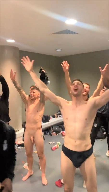 Uk Pro League Player Caught Naked During Locker Room Celebration My