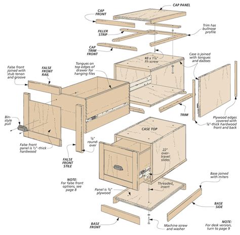 Woodworking Plans 2 Drawer File Cabinet