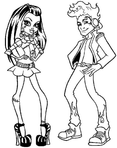 Picture day abbey bominable coloring page. Kids-n-fun.com | 32 coloring pages of Monster High