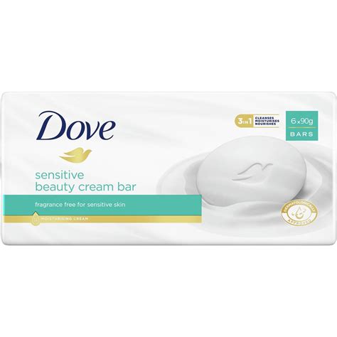 Dove Beauty Cream Bar Sensitive 6 X 90 G Woolworths