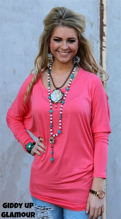 A Spot To Snuggle Coral Slouchy Top