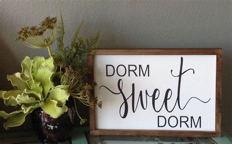 Dorm Sweet Dorm Sign Dorm Room Decor College Room Sign Dorm Room