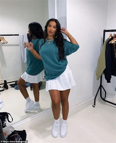 Maya Jama Puts On A Leggy Display In A Tiny White Tennis Skirt For New