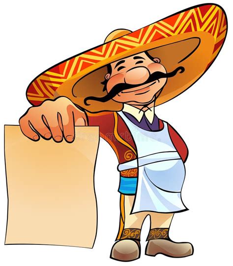 Mexican Chef Stock Vector Illustration Of Taco Illustrator 16733721