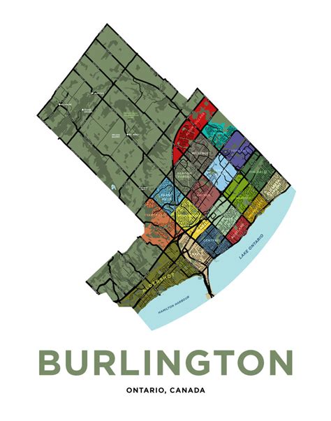 Burlington Neighbourhoods Map Jelly Brothers