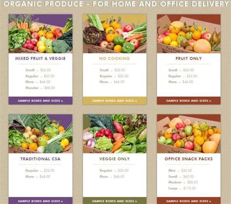 Healthy Eats Farm Fresh To You Subscription Box Organic Produce