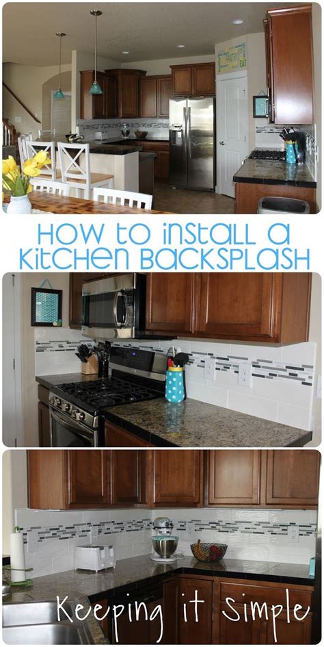 As much as possible, make sure the mosaic tile sheets are cut between tiles. How to Install a Kitchen Backsplash with Wavecrest and ...