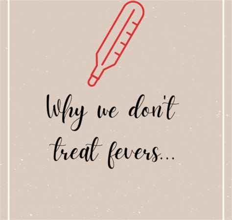 Why We Dont Treat Fevers Naturally Chaotic