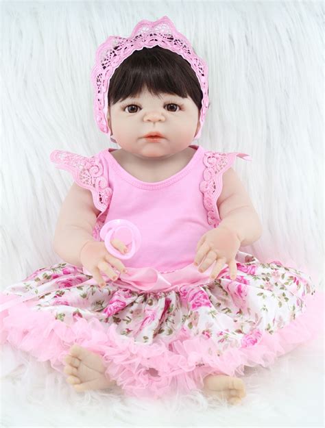 Buy 55cm Full Body Silicone Reborn Baby Girl Doll Toys