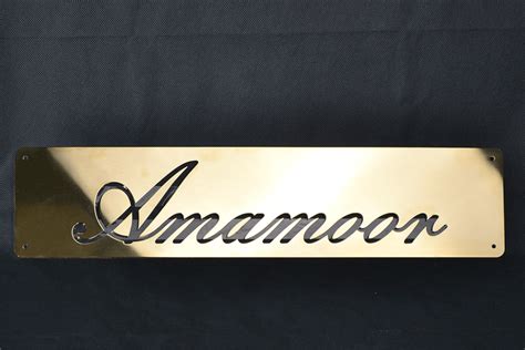 Browse numerous efficient and professional computer engraving machine at alibaba.com for precision engraving works. Sign-Aramour-Brass-2 | Master Engraving