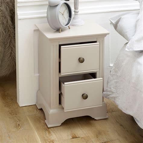 Slim Taupe-Grey Bedside Table - Davenport Grey Range