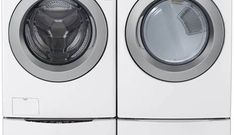 LG LGWADRGW5002 Side-by-Side on Pedestals Washer & Dryer Set with Front