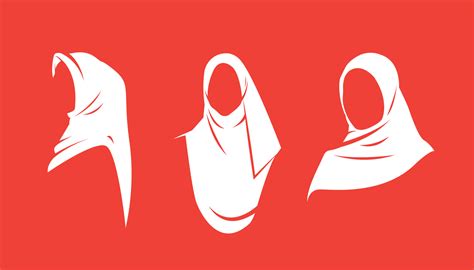 Hijab Silhouette Set For Element Graphic 5918926 Vector Art At Vecteezy