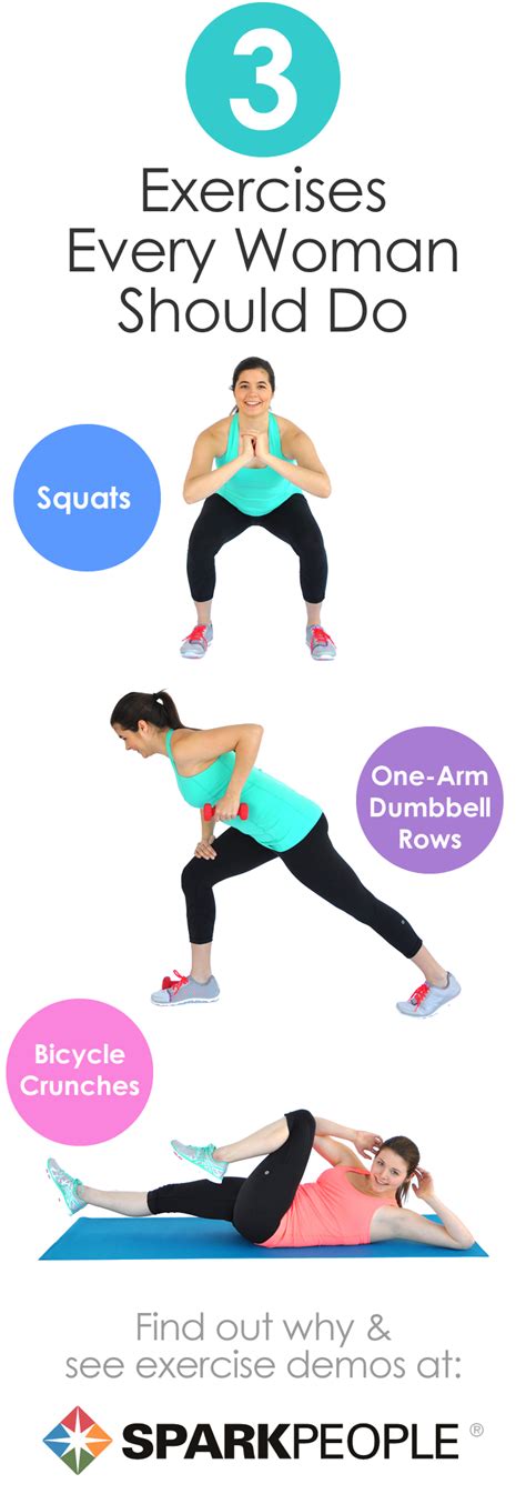 3 Exercises Every Woman Should Do Exercise Daily Exercise Routines
