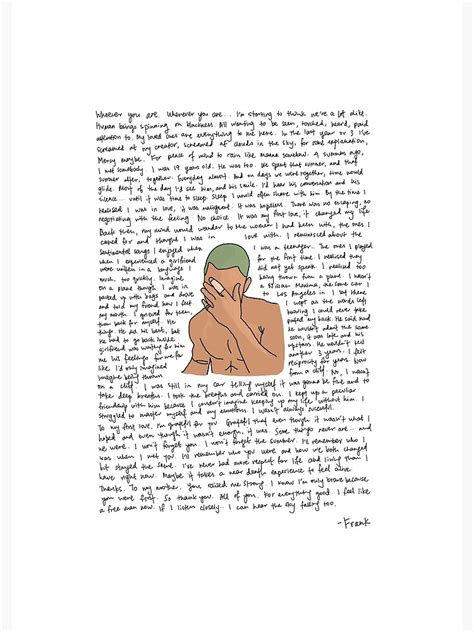 Frank Ocean Coming Out Letter Photographic Print For Sale By