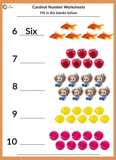 Printable Cardinal Numbers English Worksheets for your Child (24-36
