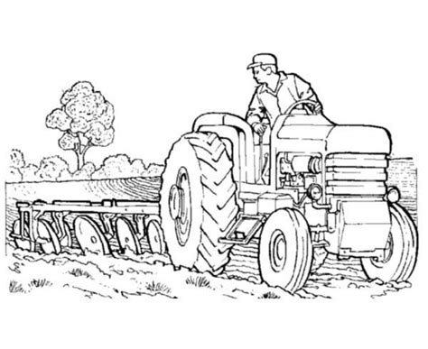 tractor coloring pages  print