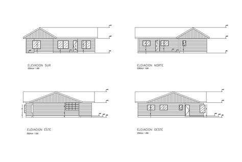 Elevation Drawing Of A House With Detail Dimension In Dwg File Cadbull