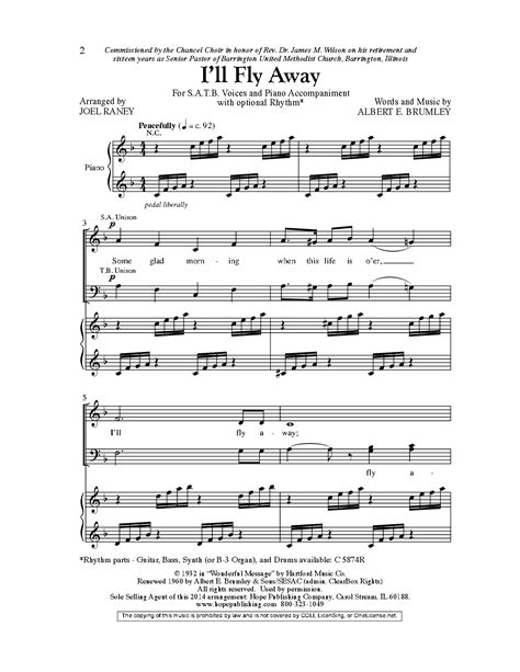 Ill Fly Away Satb By Albert E Brumleya Jw Pepper Sheet Music