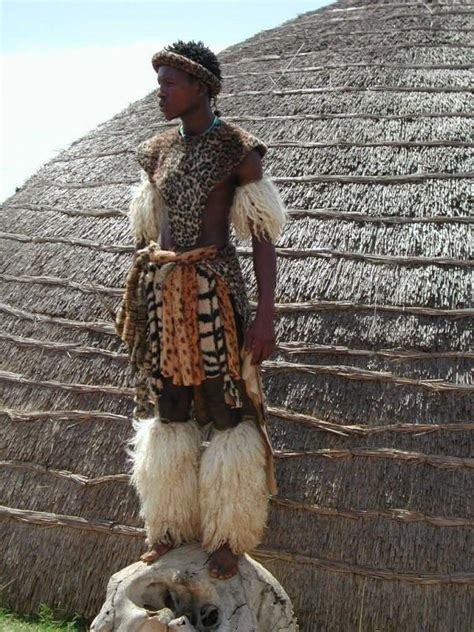 Zulu Wazulu Natal Province South Africa Tribal Costume Zulu Warrior