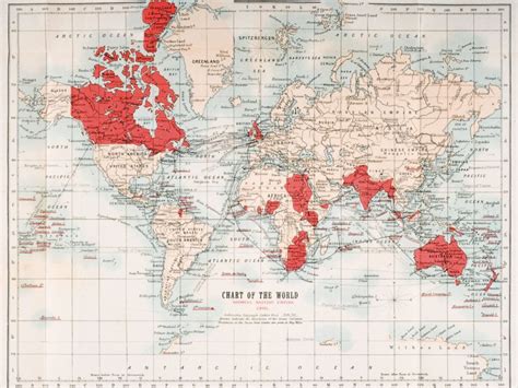 Map Of British Empire At Its Peak World Map