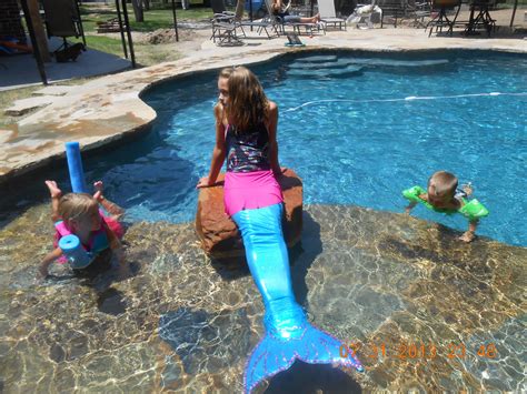 My Homemade Mermaid Tail It Is Swimmable The Monofin Is Really Fast